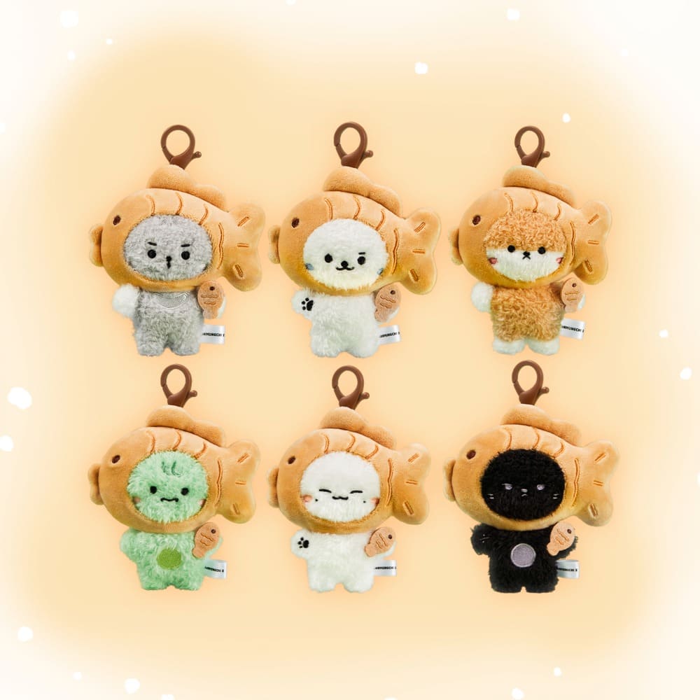 MONSTA X - 2025 MONSTA X MONMUNGCHI X WINTER EDITION BUNGEOPPANG COSTUME PLUSH KEYRING