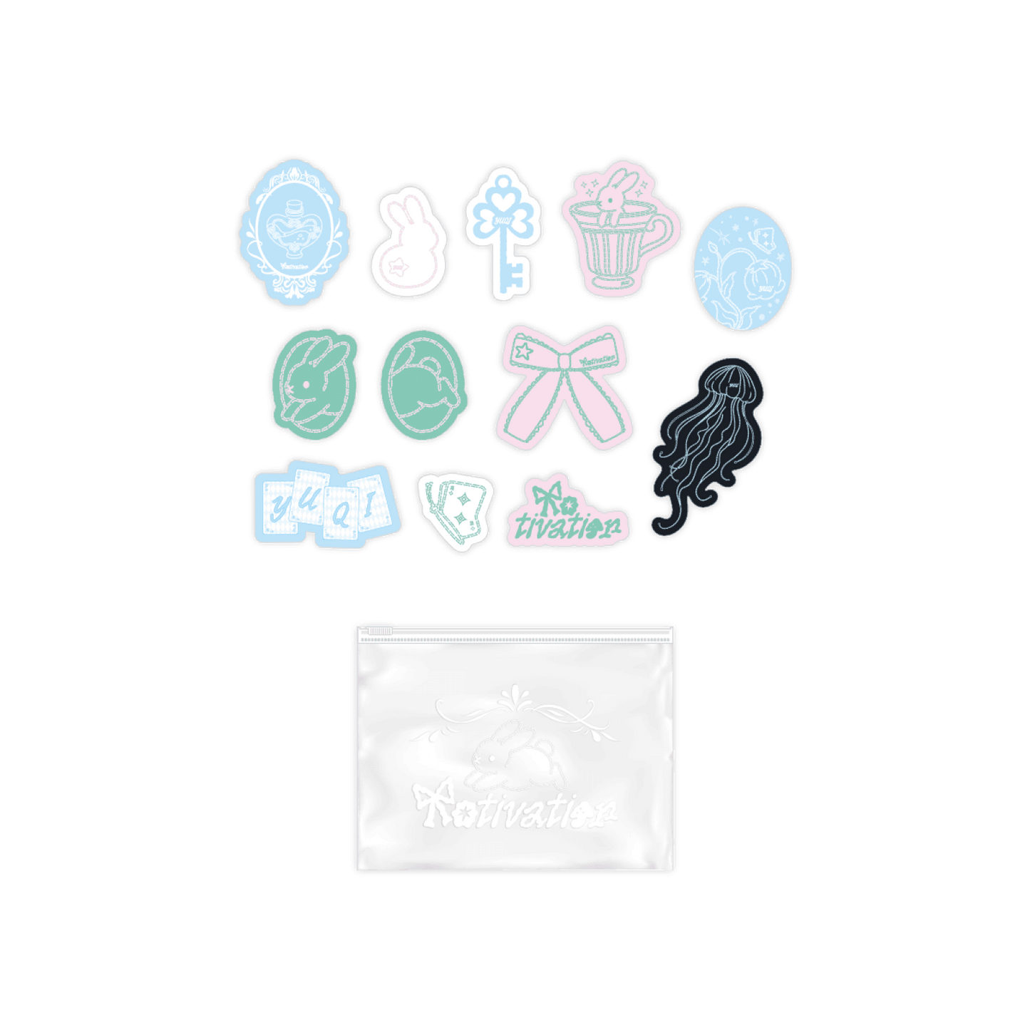 I-DLE YUQI - MOTIVATION POP-UP OFFICIAL MERCH STICKER PACK