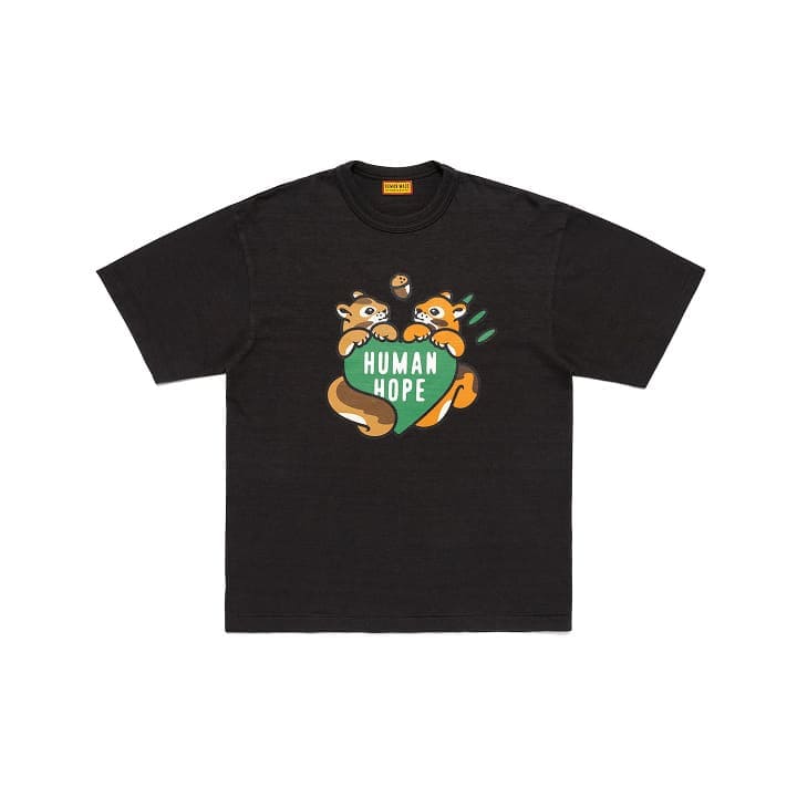 BTS J-HOPE X HUMAN MADE - HUMAN HOPE OFFICIAL MERCH GRAPHIC T-SHIRT BLACK