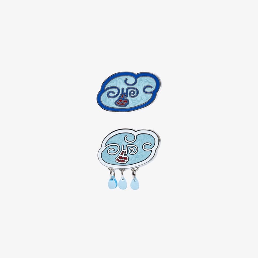 BTS - ARTIST MADE COLLECTION BY BTS OFFICIAL MERCH V BROOCH SET (CLOUD DROPS)