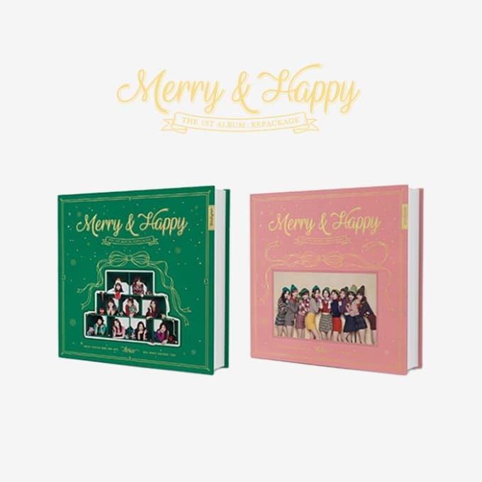 TWICE - 1ST REPACKAGE ALBUM MERRY & HAPPY