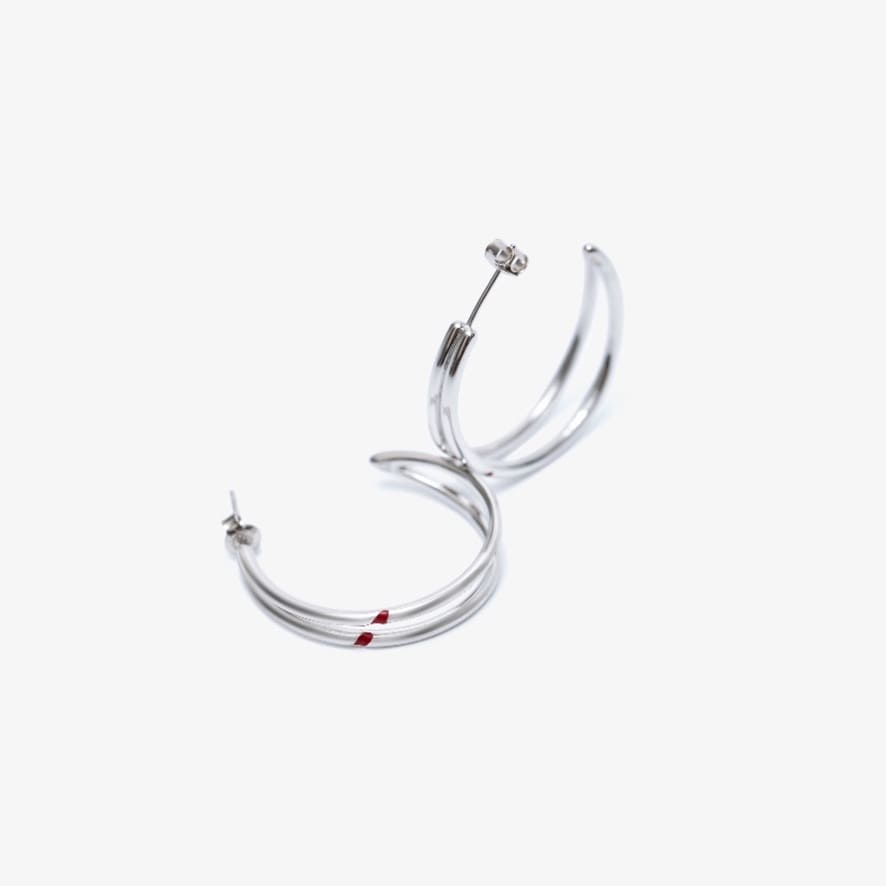 BTS - ARTIST MADE COLLECTION BY BTS OFFICIAL MERCH JIMIN RED CARVING EARRING