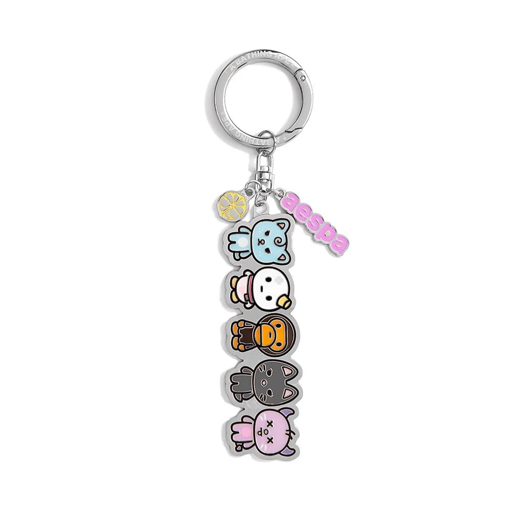AESPA X BAPE - METAL KEY CHAIN MULTI