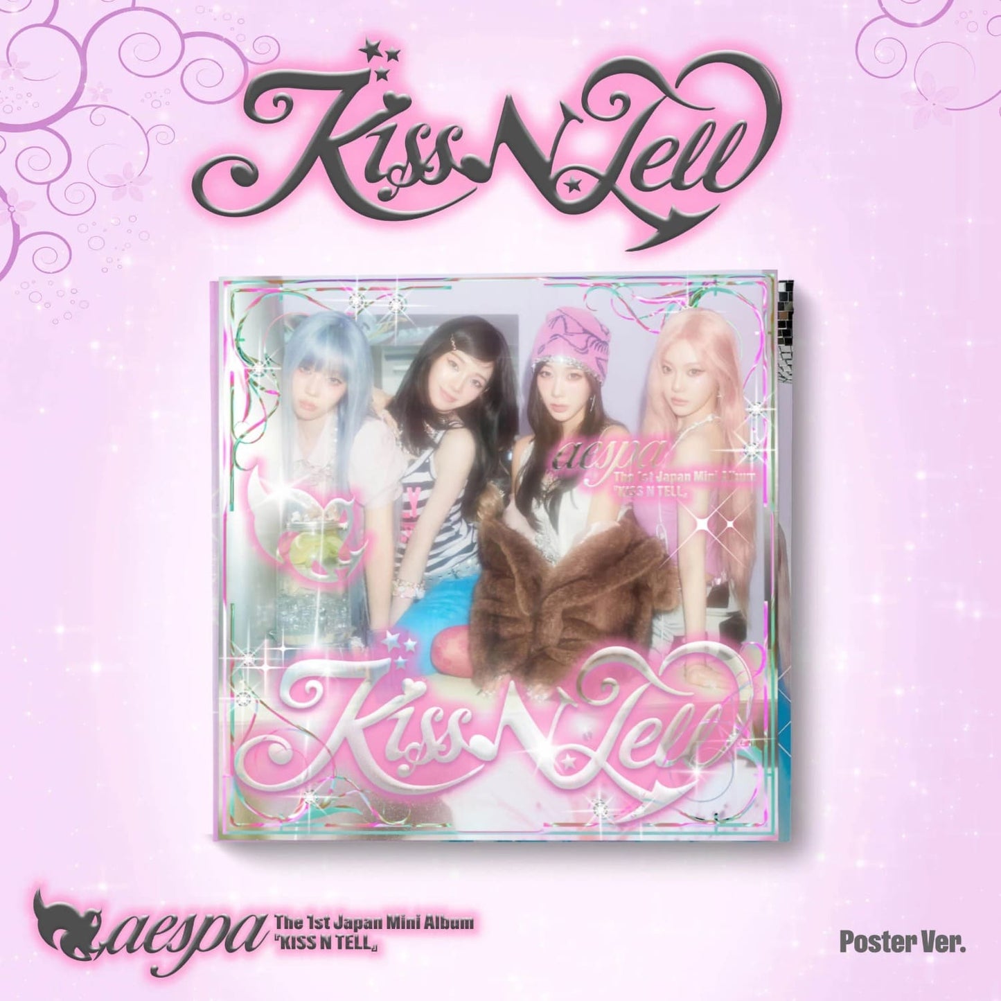 AESPA - JAPAN 1ST MINI ALBUM KISS N TELL (POSTER VER.)
