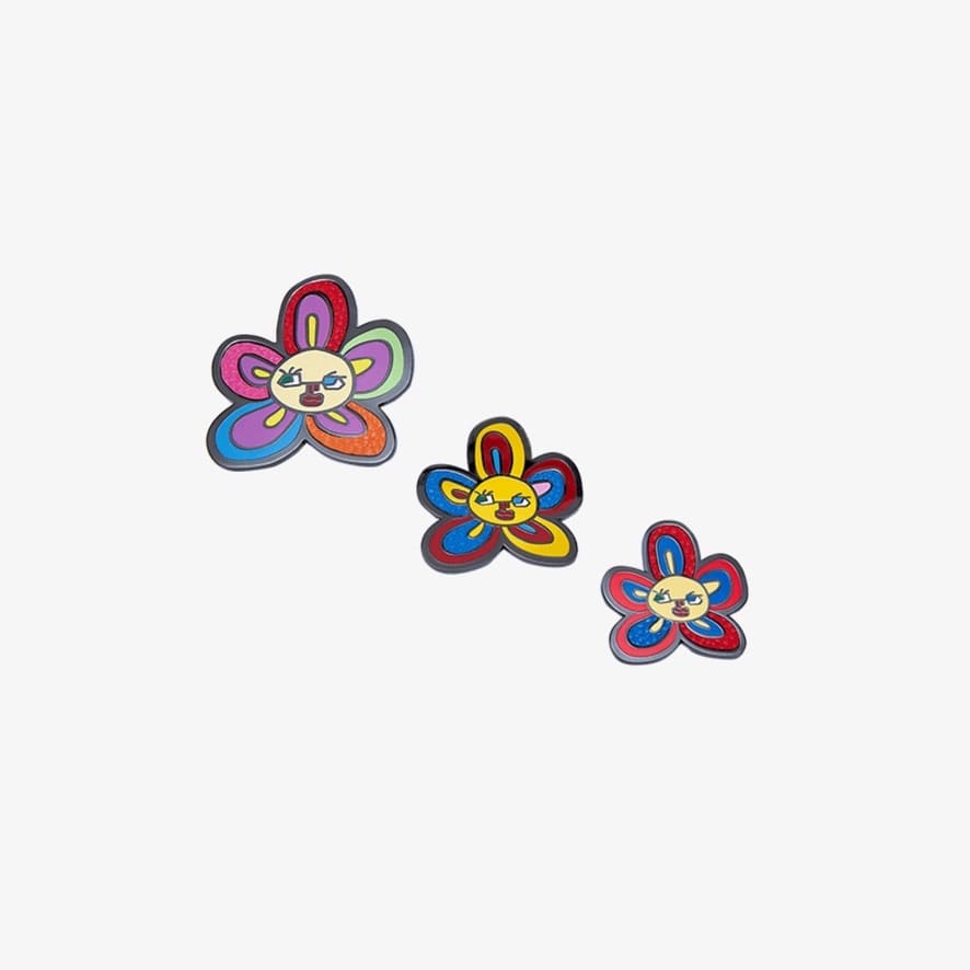 BTS - ARTIST MADE COLLECTION BY BTS OFFICIAL MERCH V BROOCH SET (FLOWER BUDDIES)