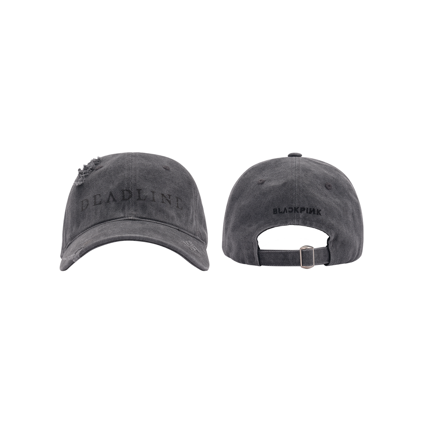 BLACKPINK - WORLD TOUR DEADLINE OFFICIAL MERCH BLACKPINK DAMAGED BALLCAP