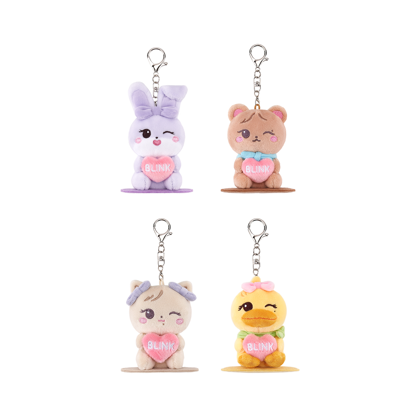 BLACKPINK - WORLD TOUR DEADLINE OFFICIAL MERCH BLACKPINK CHARACTER MAGNETIC PLUSH KEYRING
