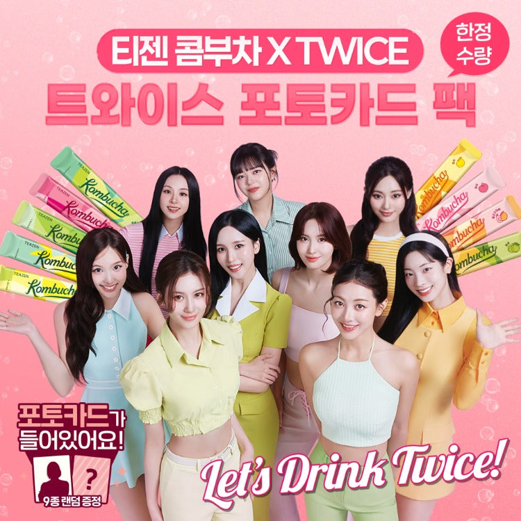 teazen twice 9枚　フォトカード TWICE X TEAZEN KOMBUCHA TWICE PHOTOCARD PACK EDITION – Saekdongbyeol