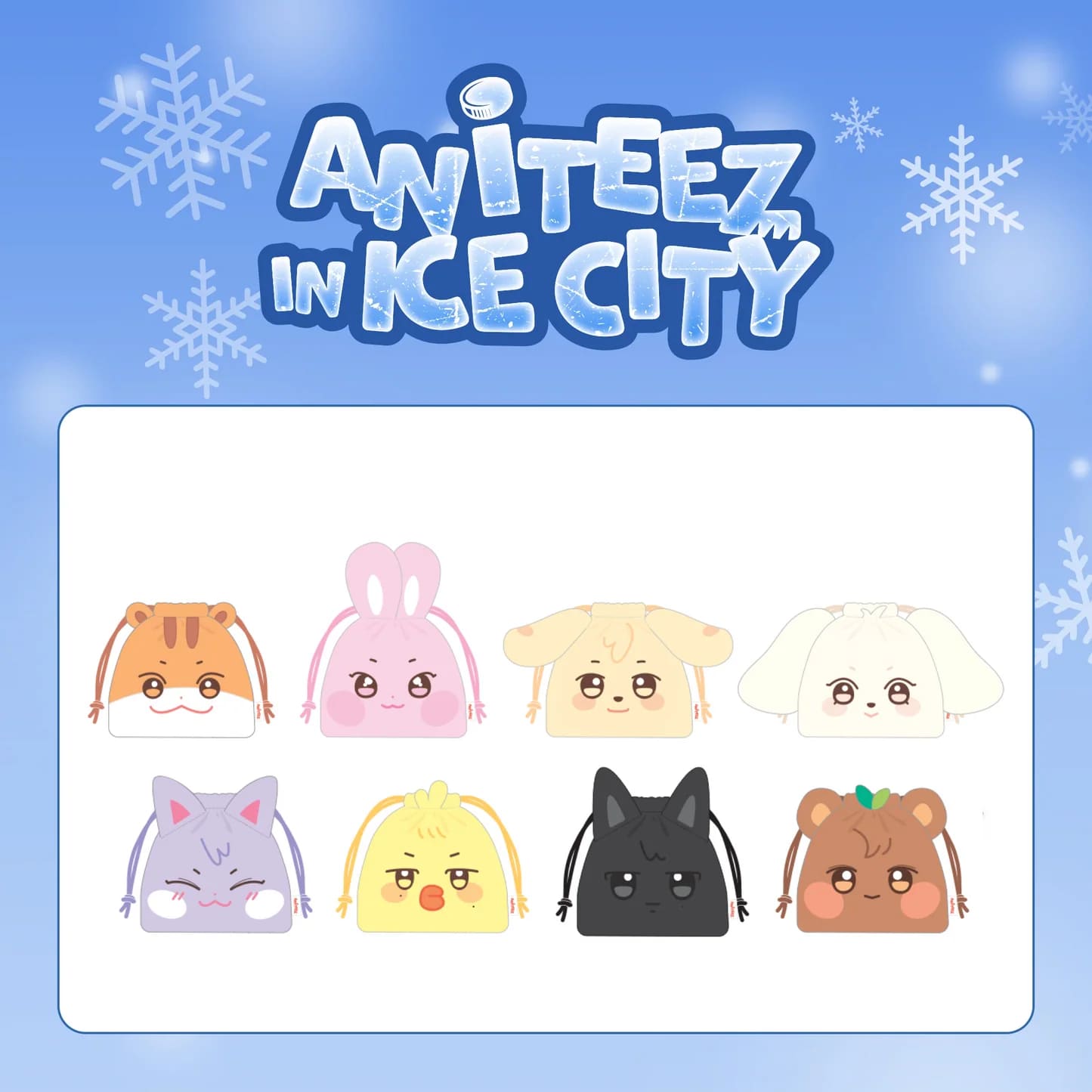 ATEEZ - ANITEEZ IN ICE CITY OFFICIAL MERCH STRING POUCH