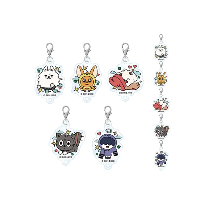 TXT - PPULBATU CAFE OFFICIAL MERCH CONNECTABLE ACRYLIC KEYCHAIN