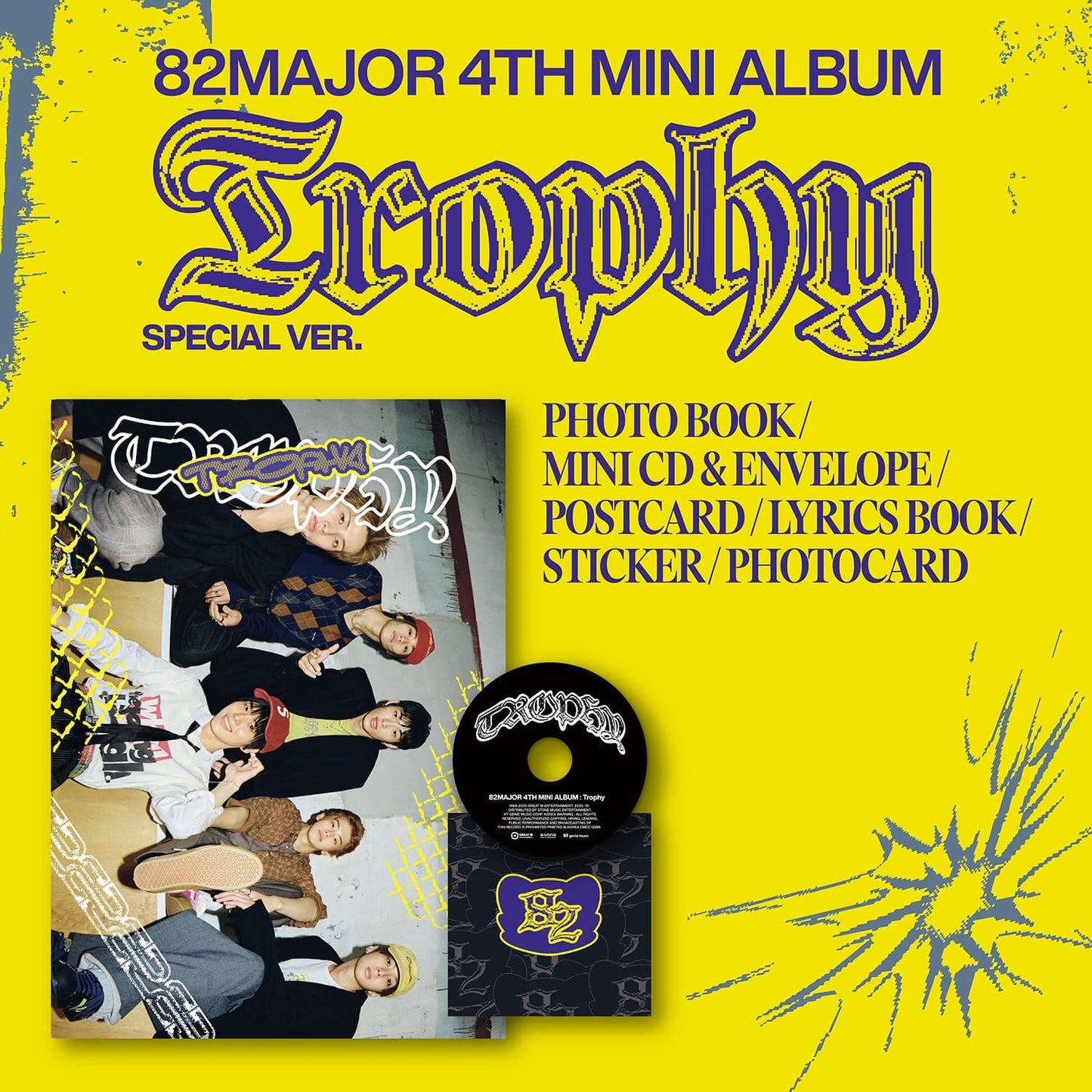 82MAJOR - 4TH MINI ALBUM TROPHY (SPECIAL VER.)