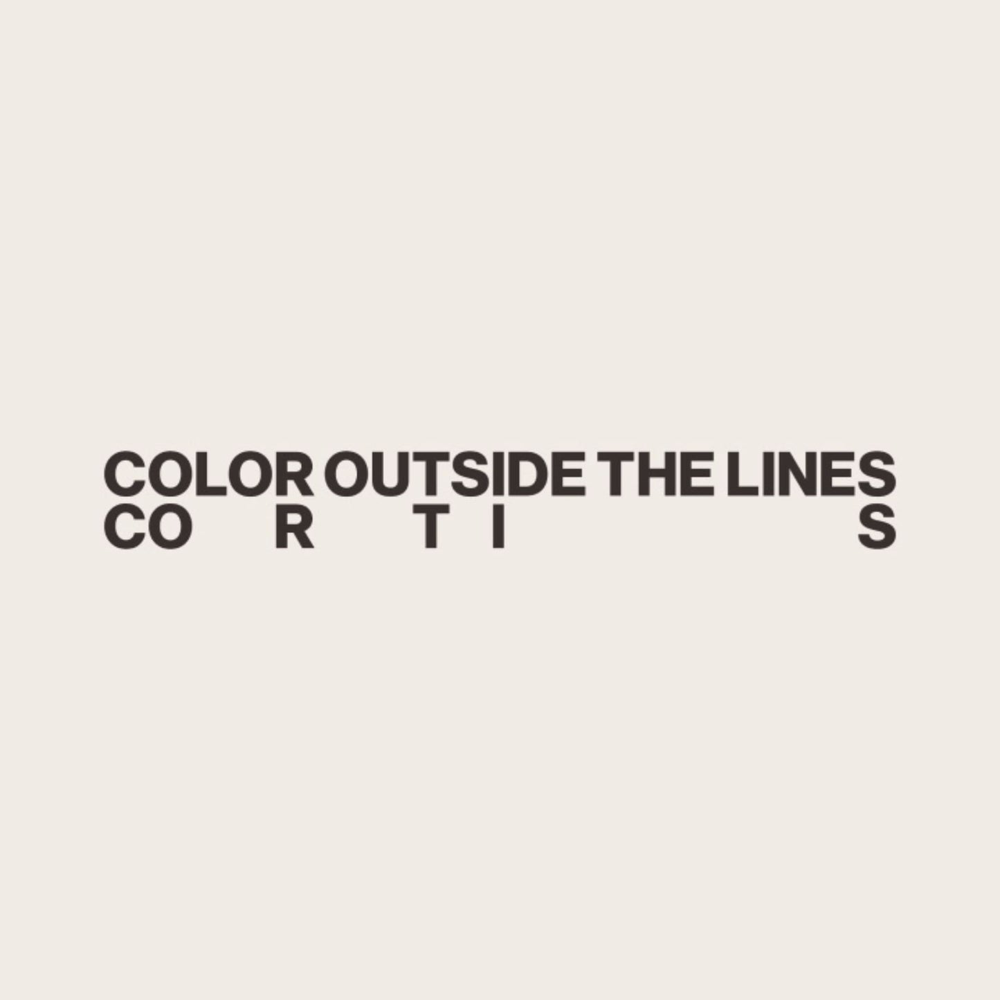 CORTIS - COLOR OUTSIDE THE LINES OFFICIAL MERCH LAYERED FABRIC BAG