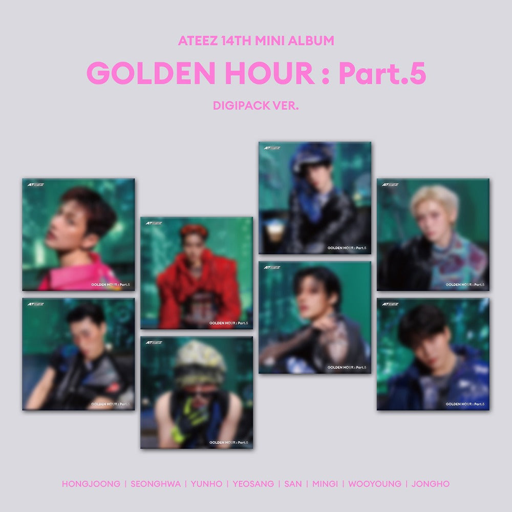 ATEEZ - 14TH MINI ALBUM GOLDEN HOUR : PART.5 (DIGIPACK VER.)