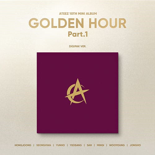 ATEEZ 10th Mini Album GOLDEN HOUR : PART.1 DIGIPAK version.