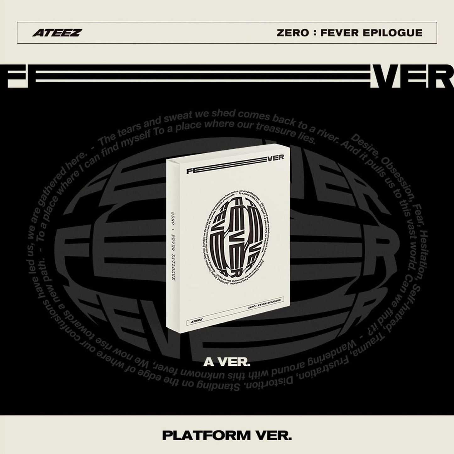 ATEEZ 1st Repackage EP Album ZERO : FEVER Epilogue Platform version (A version) with Photocard, Image card.
