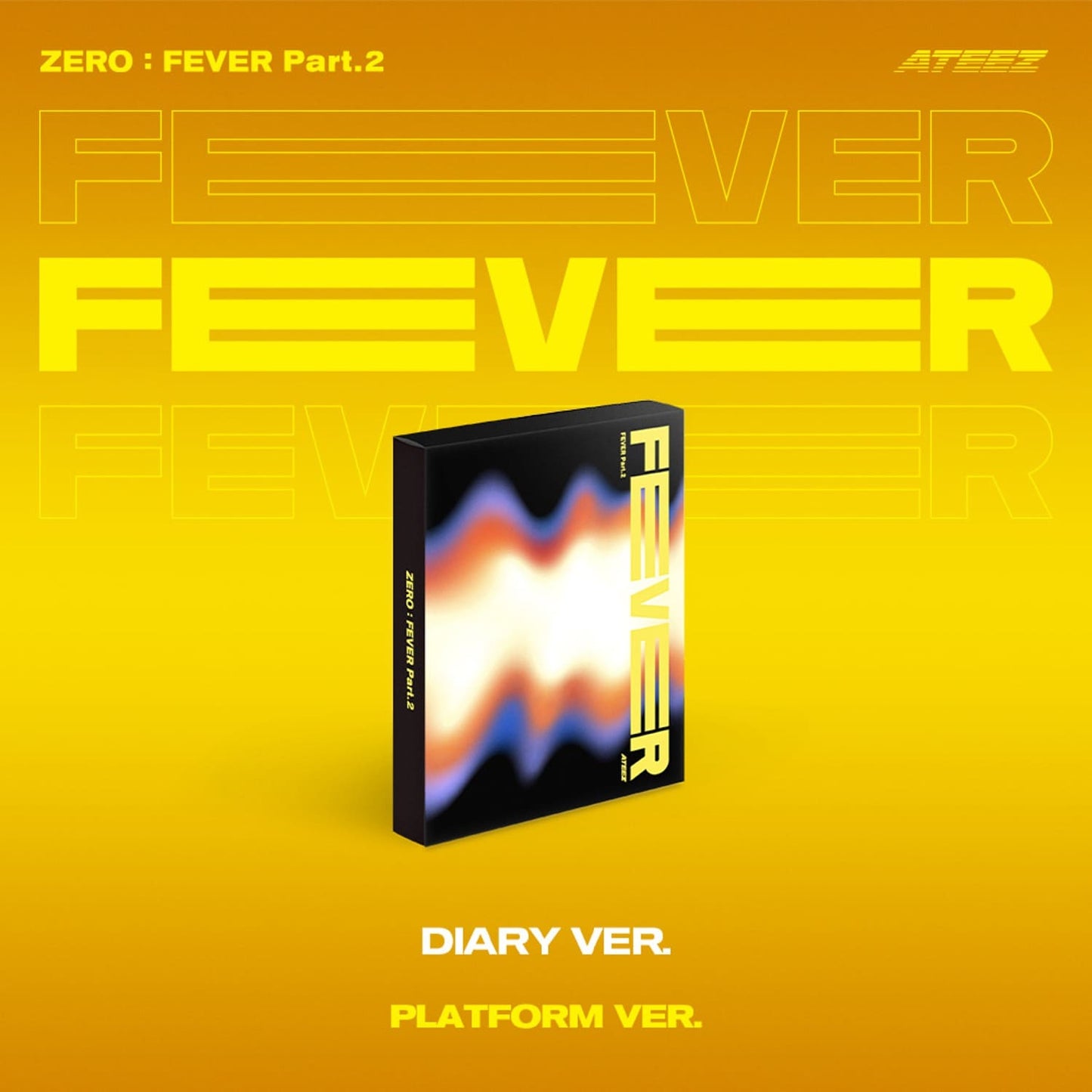 ATEEZ 6th Mini Album ZERO : FEVER Part.2 Platform version (DIARY version) with Photocard, Image card.