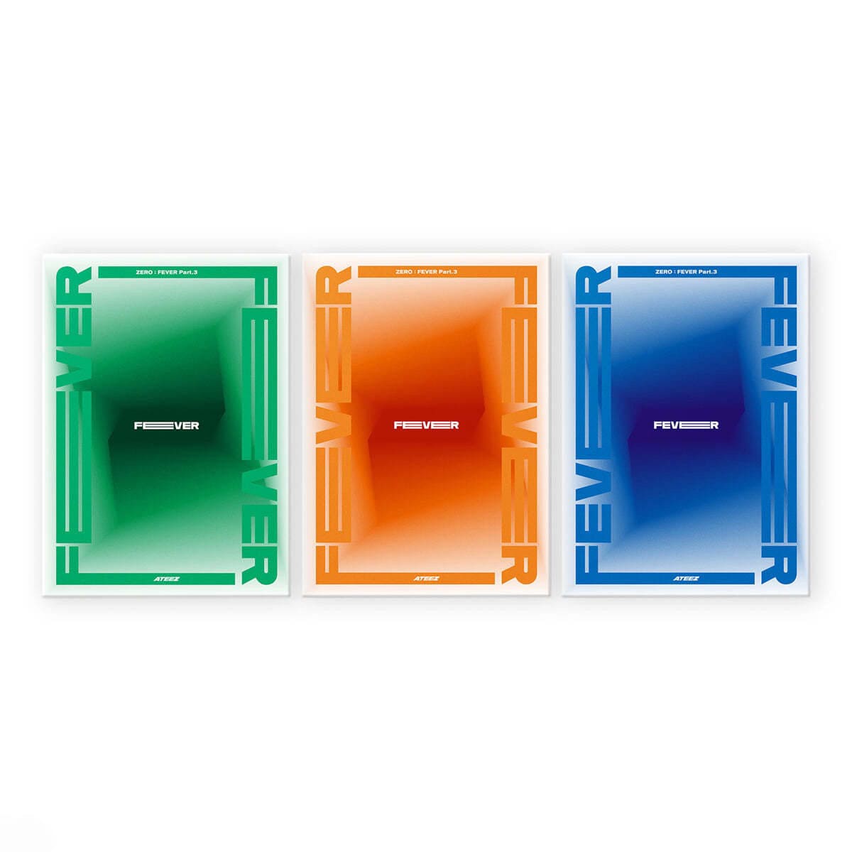 ATEEZ 7th Mini Album ZERO : FEVER Part.3 with Photo booklet, Sticker, Photocards, Poster, Polaroid.