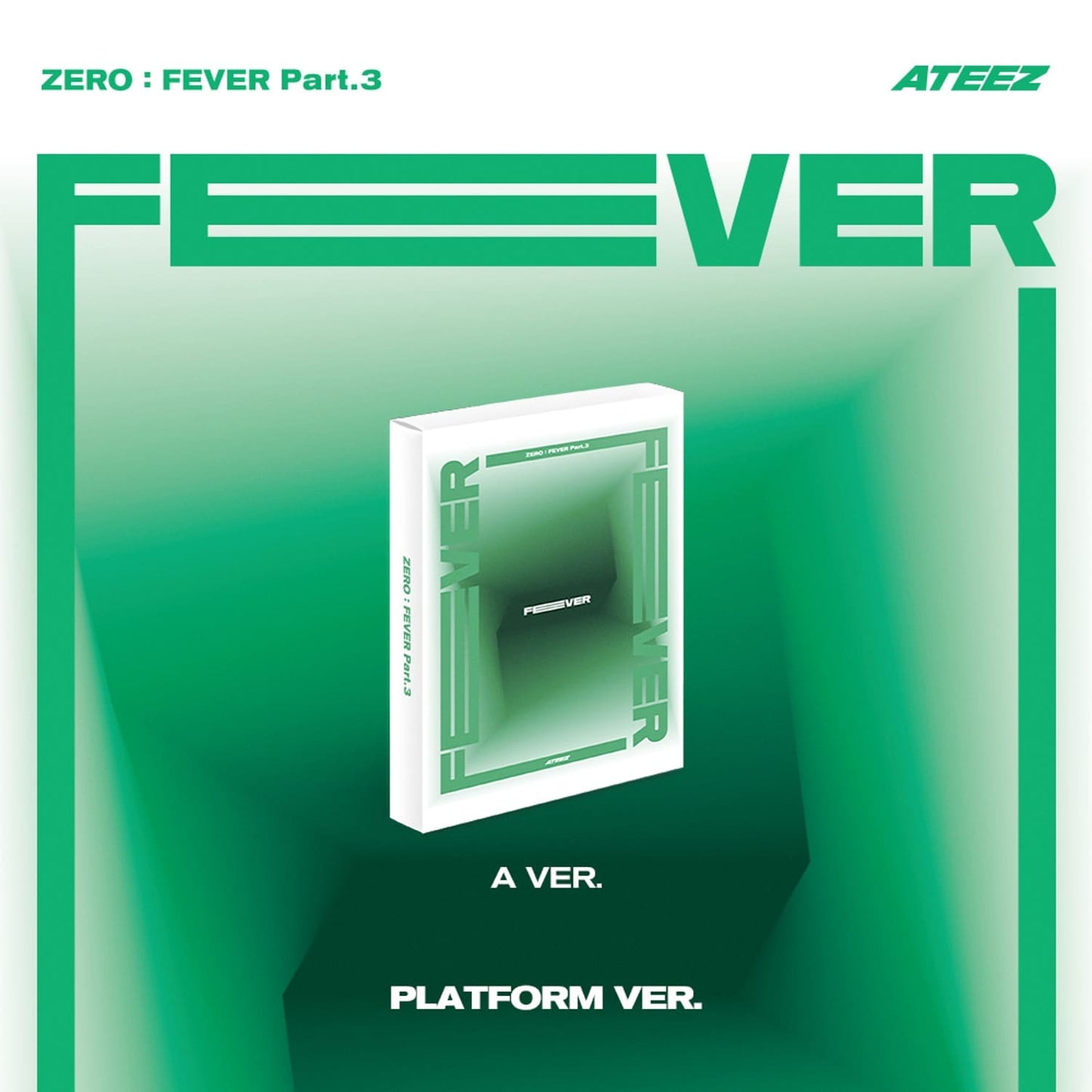 ATEEZ 7th Mini Album ZERO : FEVER Part.3 Platform version (A version) with Photocard, Image card.