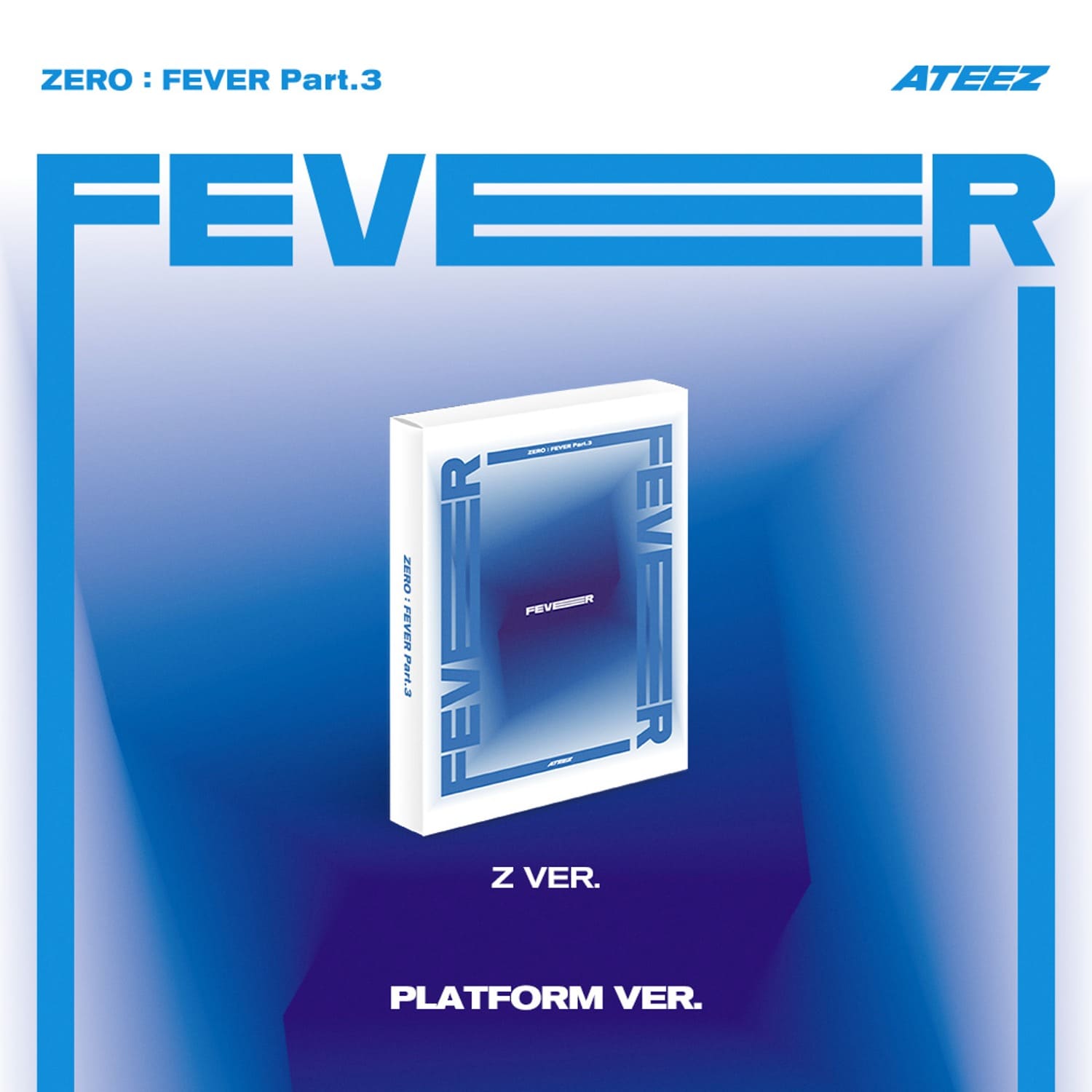 ATEEZ 7th Mini Album ZERO : FEVER Part.3 Platform version (Z version) with Photocard, Image card.