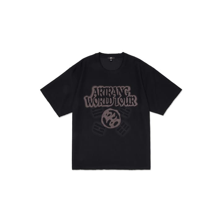 BTS - WORLD TOUR ARIRANG OFFICIAL MERCH S/S TOUR T-SHIRT (BLACK)