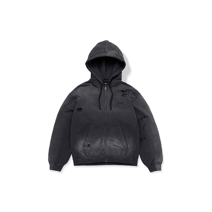 BTS - WORLD TOUR ARIRANG OFFICIAL MERCH ZIP-UP HOODIE (CHARCOAL)