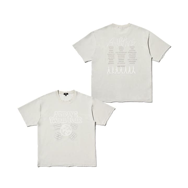 BTS - WORLD TOUR ARIRANG OFFICIAL MERCH S/S TOUR T-SHIRT GRAY (JP VER.)