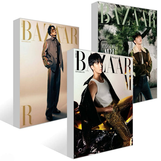 BTS RM Harper's BAZAAR Korea Magazine 2025 September Issue Set (A / B / C Cover)