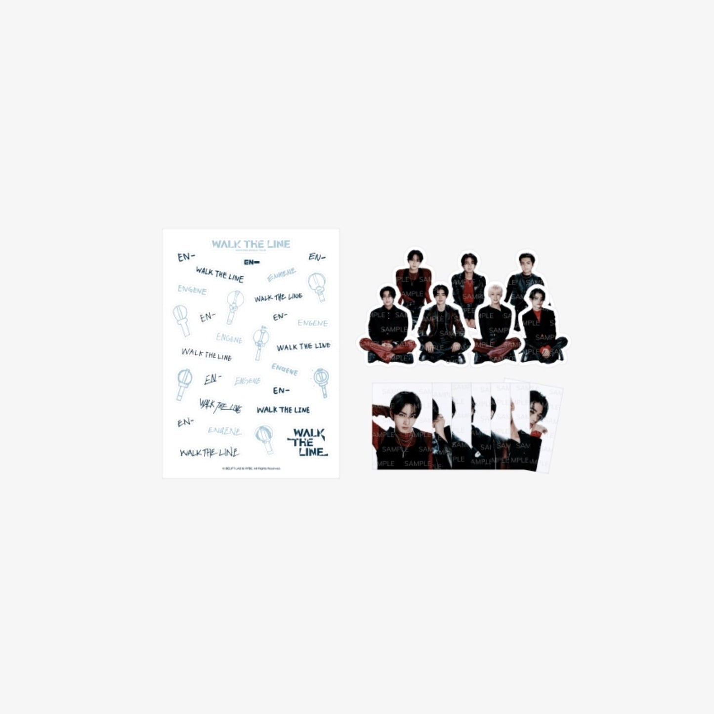 ENHYPEN - WORLD TOUR WALK THE LINE OFFICIAL MERCH STICKER SET