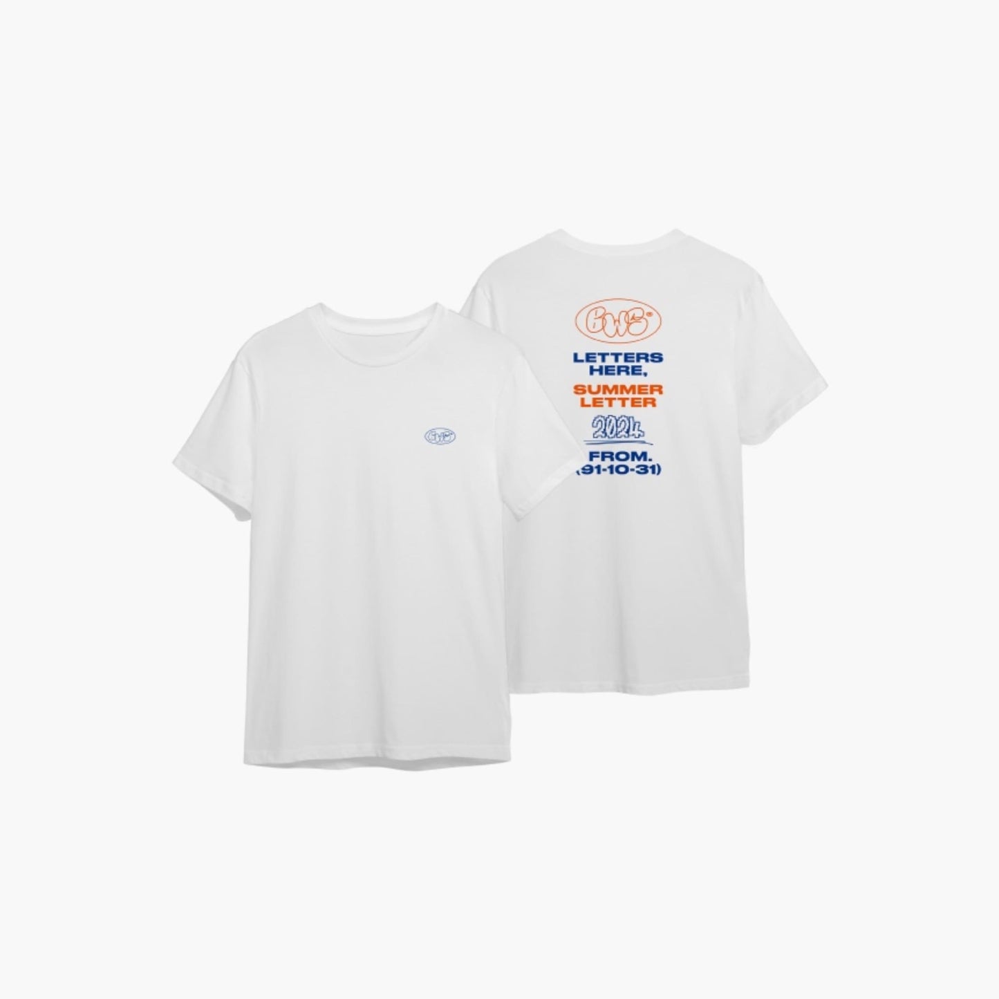 BYEON WOO SEOK - SUMMER LETTER OFFICIAL MERCH T-SHIRT WHITE