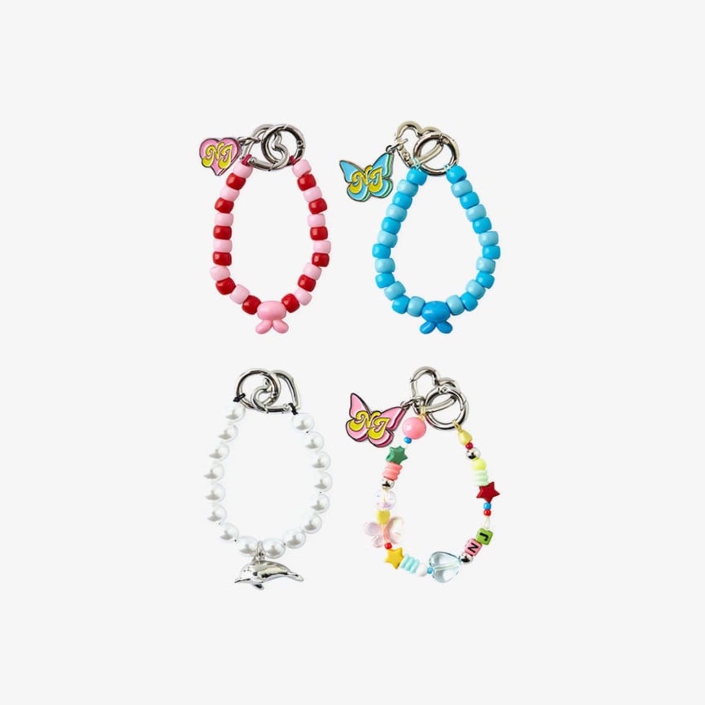 NEWJEANS - NJ GET UP OFFICIAL MERCH BEADED KEYRING