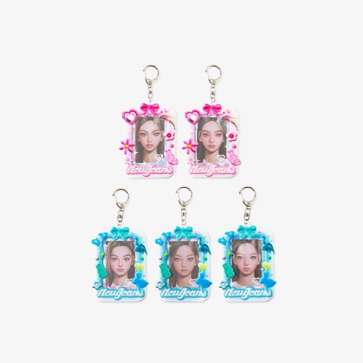 NEWJEANS - NJ GET UP OFFICIAL MERCH PHOTO HOLDER KEYRING