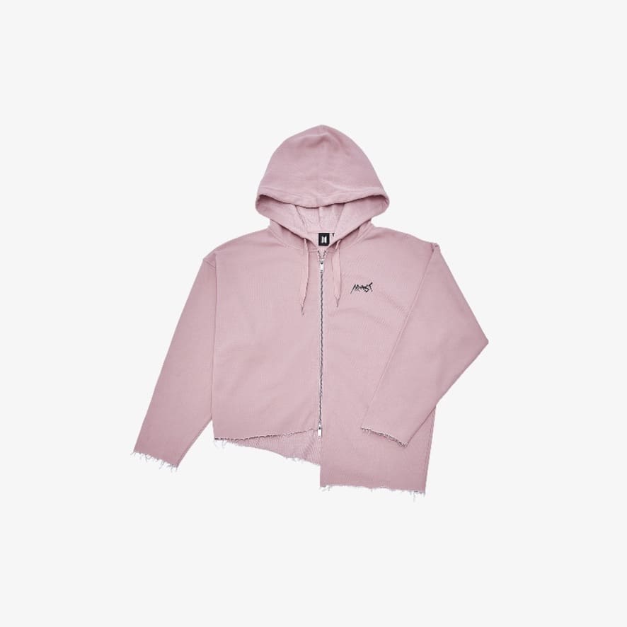 BTS - ARTIST MADE COLLECTION BY BTS OFFICIAL MERCH JUNGKOOK ARMYST ZIP-UP HOODY (PINK)