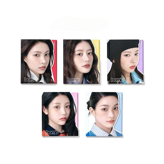 ILLIT 3rd Mini Album BOMB GLLIT VER. (YUNAH / MINJU / MOKA / WONHEE / IROHA VER.) with Photobook, Photocards, Bookmark, Sticker, Poster.