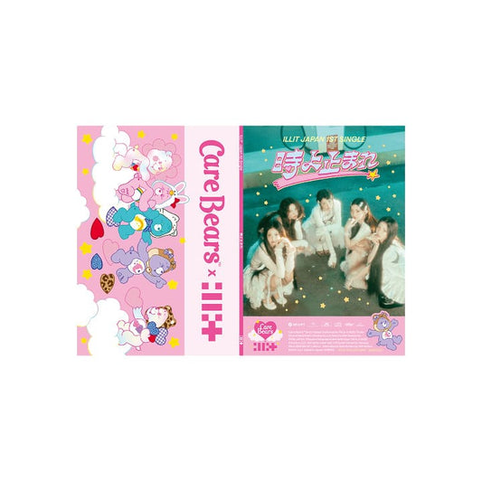 ILLIT Japan 1st Single Album '時よ止まれ' (Care Bears™ COLLABORATION LIMITED EDITION) with Photobook, Decoration sticker, CD, Photo sticker, Profile sheet, Solo photocard.