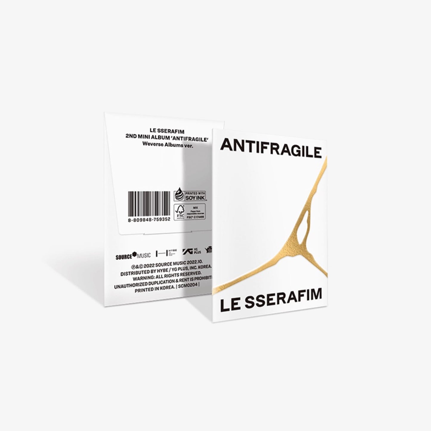 LE SSERAFIM - 2ND MINI ALBUM ANTIFRAGILE WEVERSE ALBUMS VER.