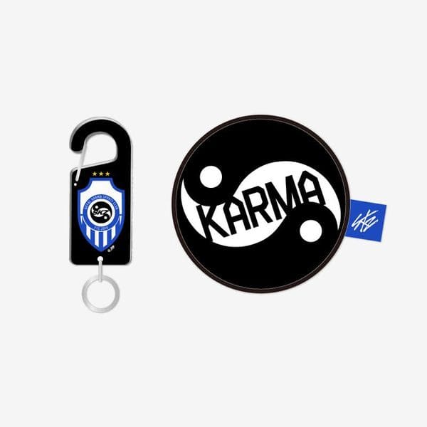 STRAY KIDS - KARMA POP-UP STORE OFFICIAL MERCH ACRYLIC CARABINER & BALL POUCH SET