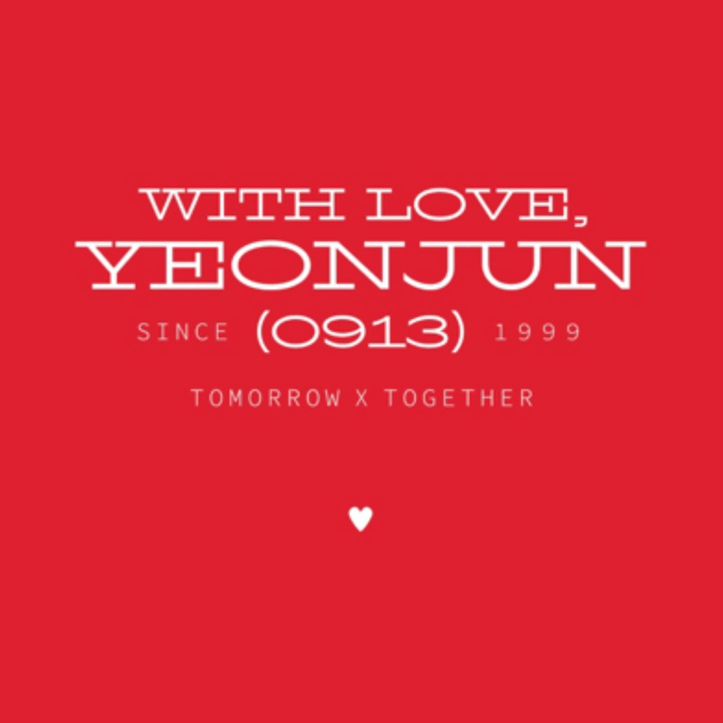 TXT - WITH LOVE YEONJUN OFFICIAL MERCH KEYRING