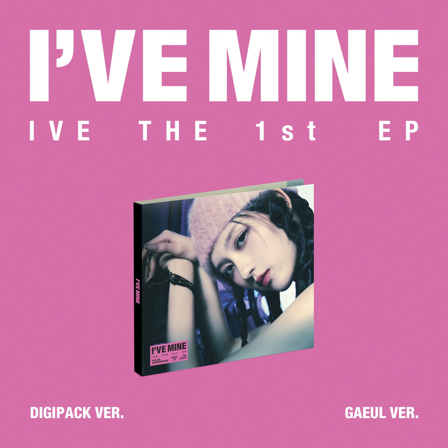 IVE 1st EP Album I’VE MINE DIGIPACK VER. (GAEUL VER.) with Photobook, CD-R, Photocard, Mini folded poster.