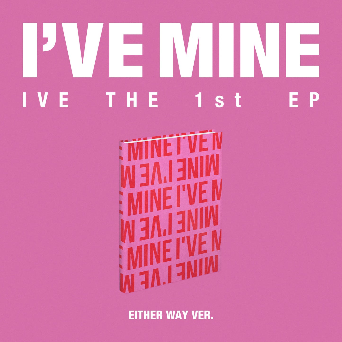 IVE 1st EP Album I’VE MINE (EITHER WAY VER.) with Dust jacket, Photobook, CD-R, Photocard.