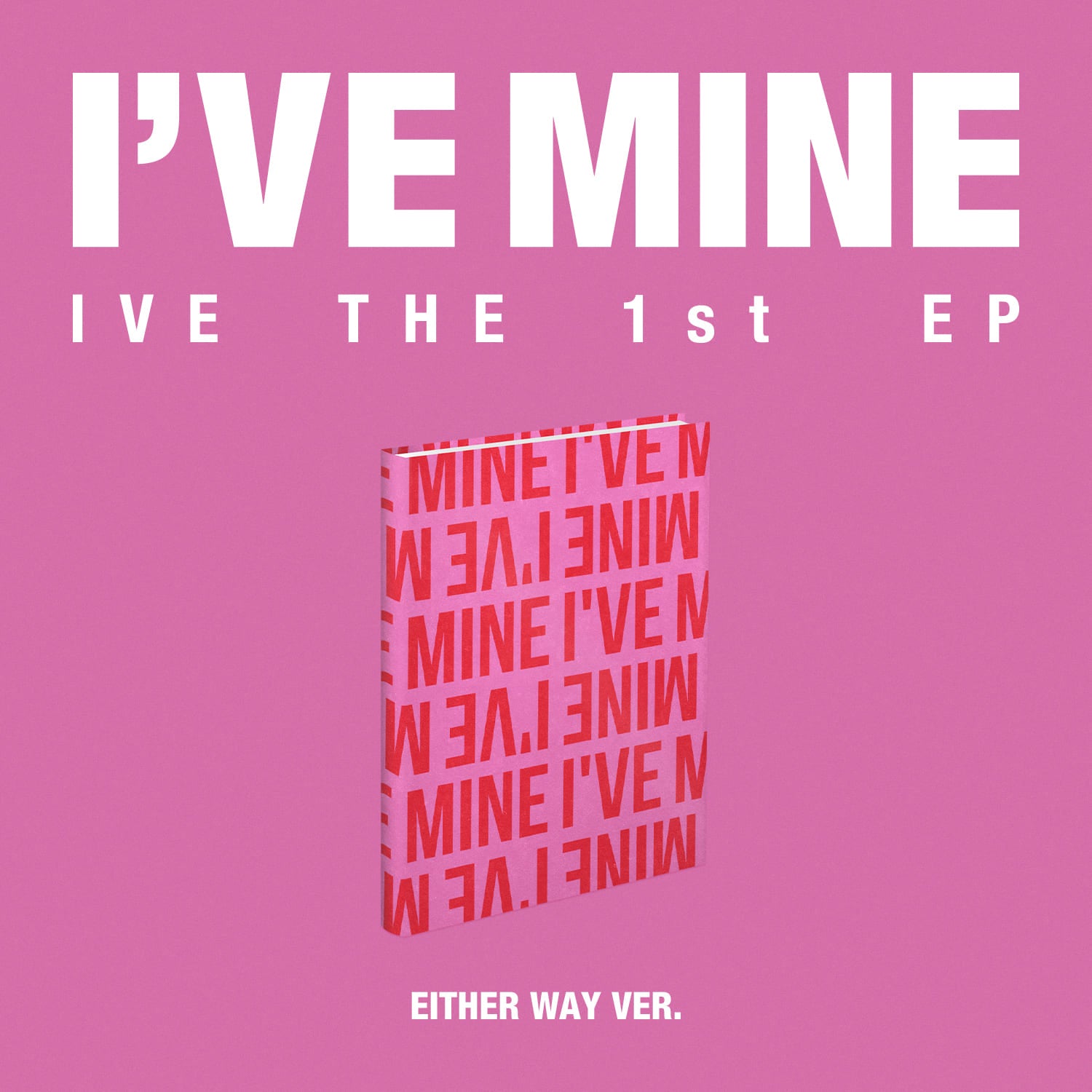 IVE 1st EP Album I’VE MINE (EITHER WAY VER.) with Dust jacket, Photobook, CD-R, Photocard.