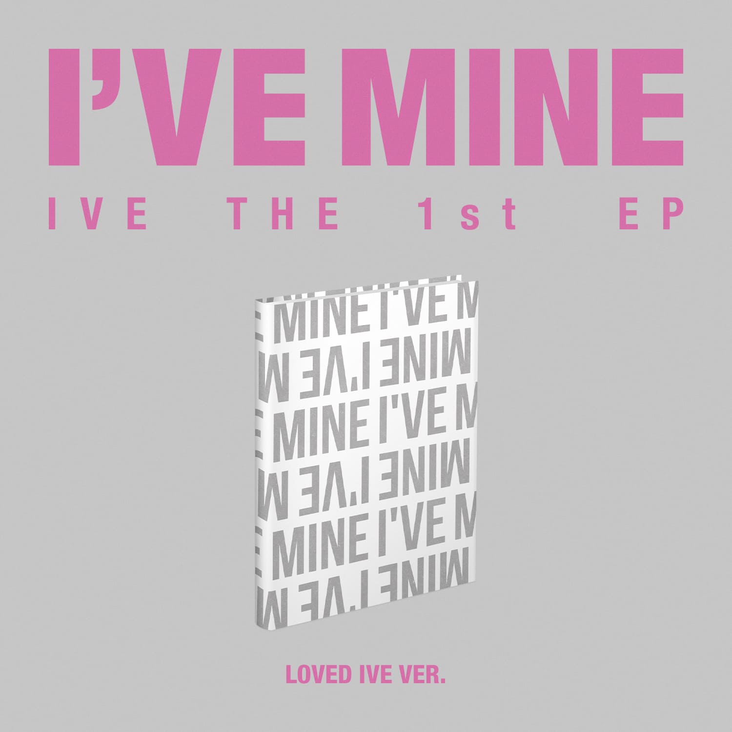 IVE 1st EP Album I’VE MINE (LOVED IVE VER.) with Dust jacket, Photobook, CD-R, Photocard.