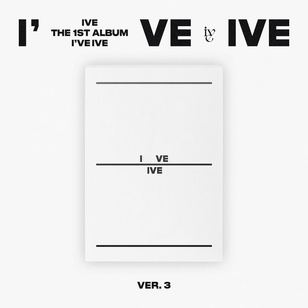 IVE 1st Full Album I’VE IVE (VER.3) with Photobook, CD-R, Photocard, Sticker.