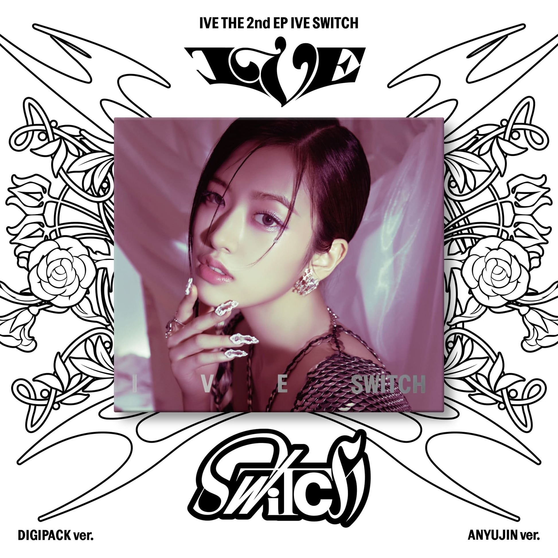 IVE 2nd EP Album IVE SWITCH DIGIPACK VER. (ANYUJIN VER.) with Photobook, CD-R, Photocard, Mini folded poster.