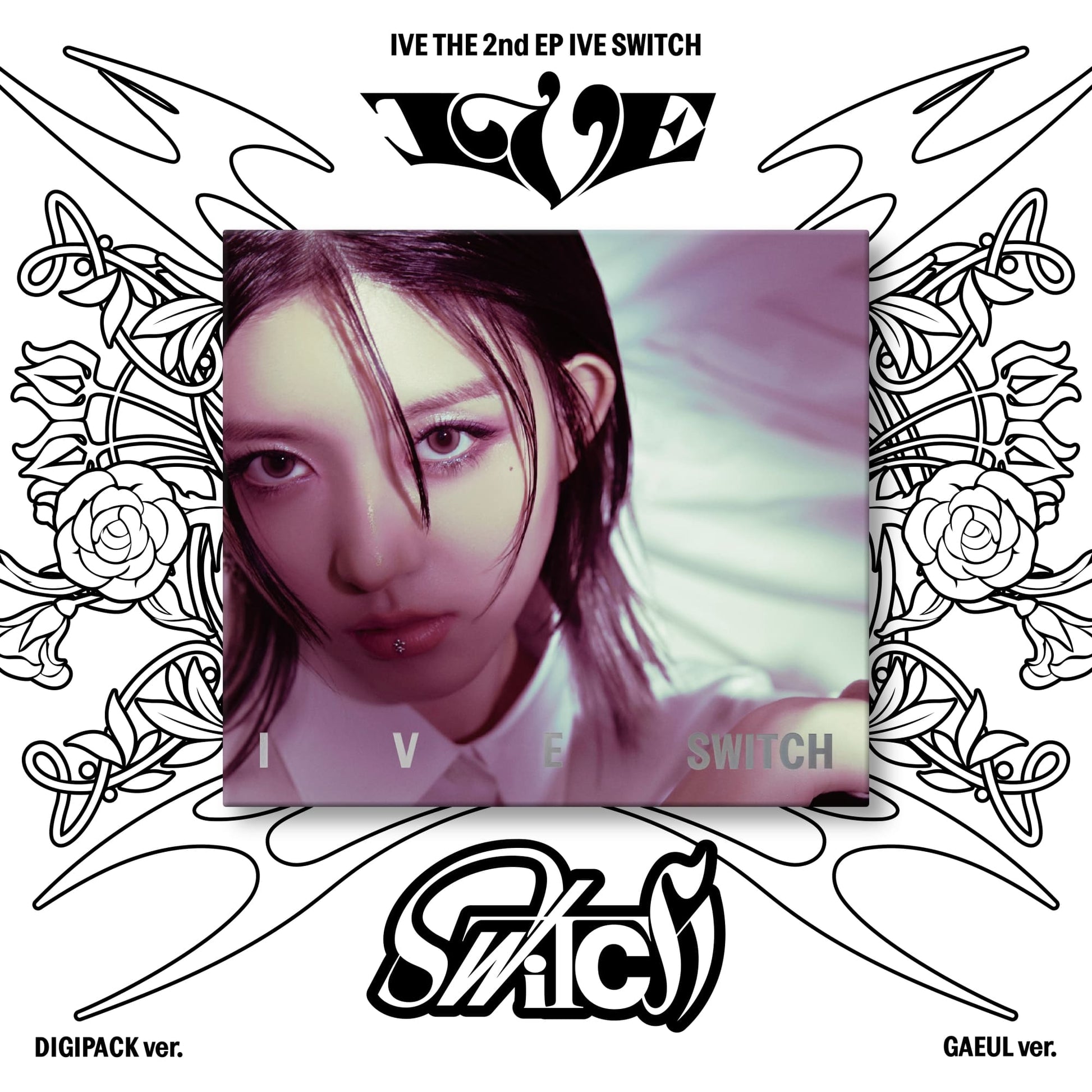 IVE 2nd EP Album IVE SWITCH DIGIPACK VER. (GAEUL VER.) with Photobook, CD-R, Photocard, Mini folded poster.