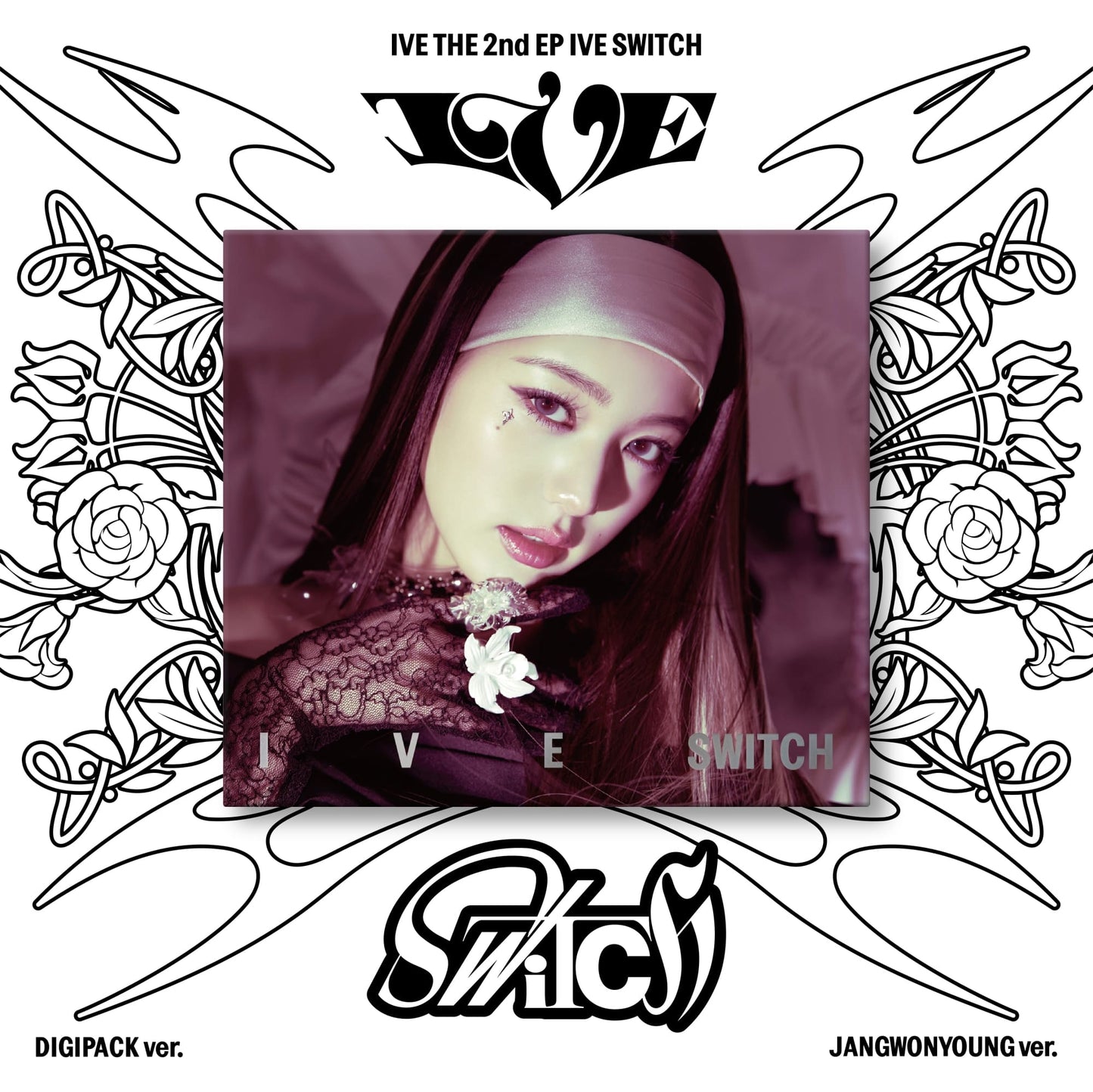IVE 2nd EP Album IVE SWITCH DIGIPACK VER. (JANGWONYOUNG VER.) with Photobook, CD-R, Photocard, Mini folded poster.
