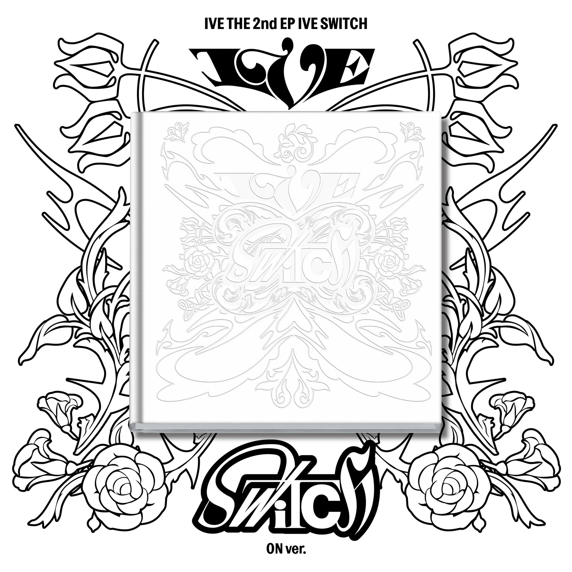 IVE 2nd EP Album IVE SWITCH (ON VER.) with Photobook, Photocard, CD-R, Folded heart card, Lenticular photocard, Folded poster.