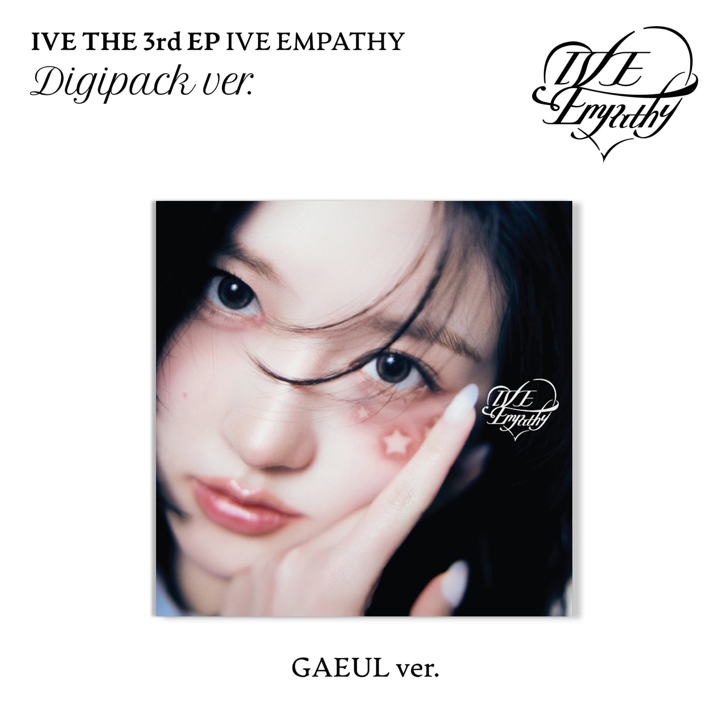 IVE 3rd EP Album IVE EMPATHY DIGIPACK VER. (GAEUL VER.) with Photobook, CD-R, Photocard, Mini folded poster.