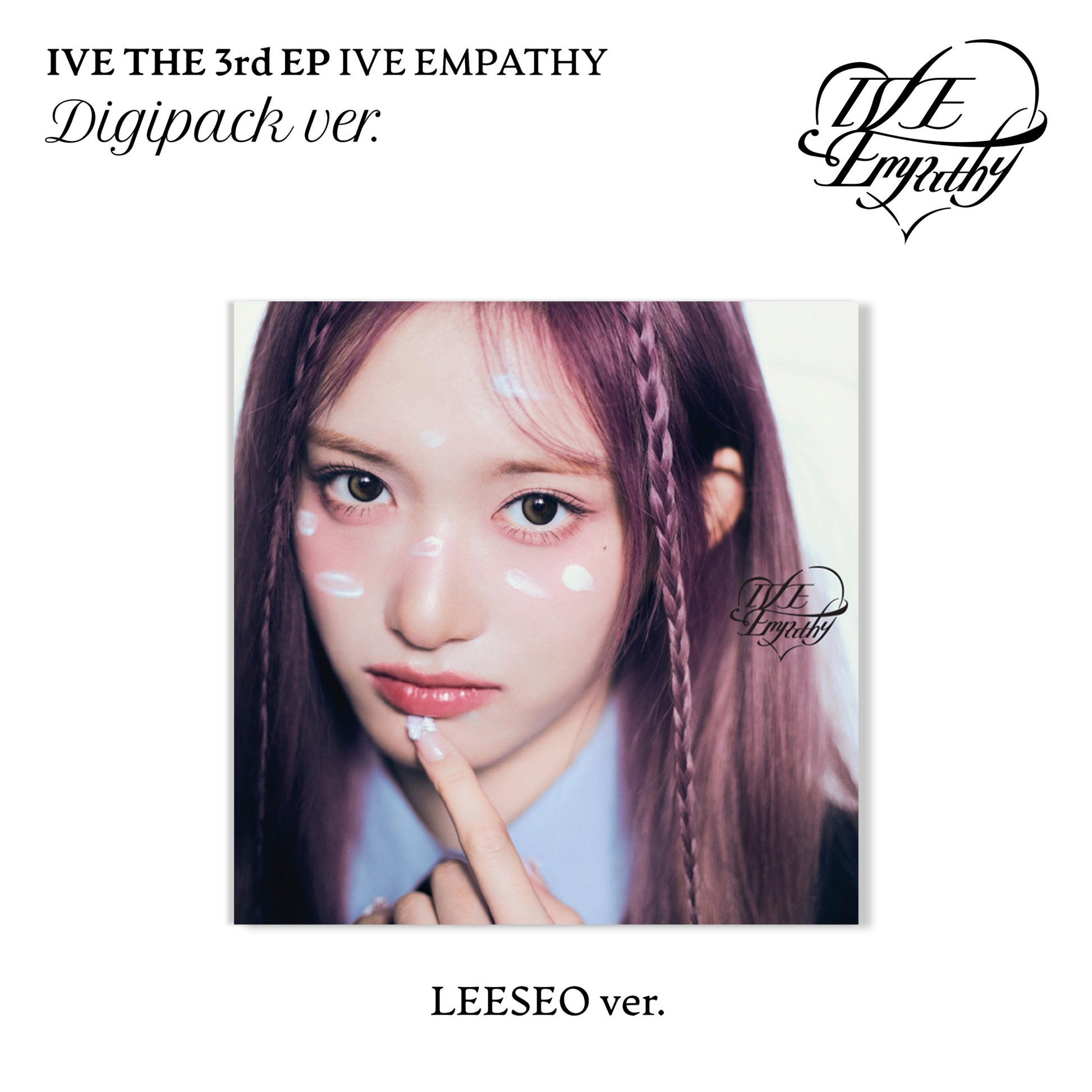 IVE 3rd EP Album IVE EMPATHY DIGIPACK VER. (LEESEO VER.) with Photobook, CD-R, Photocard, Mini folded poster.