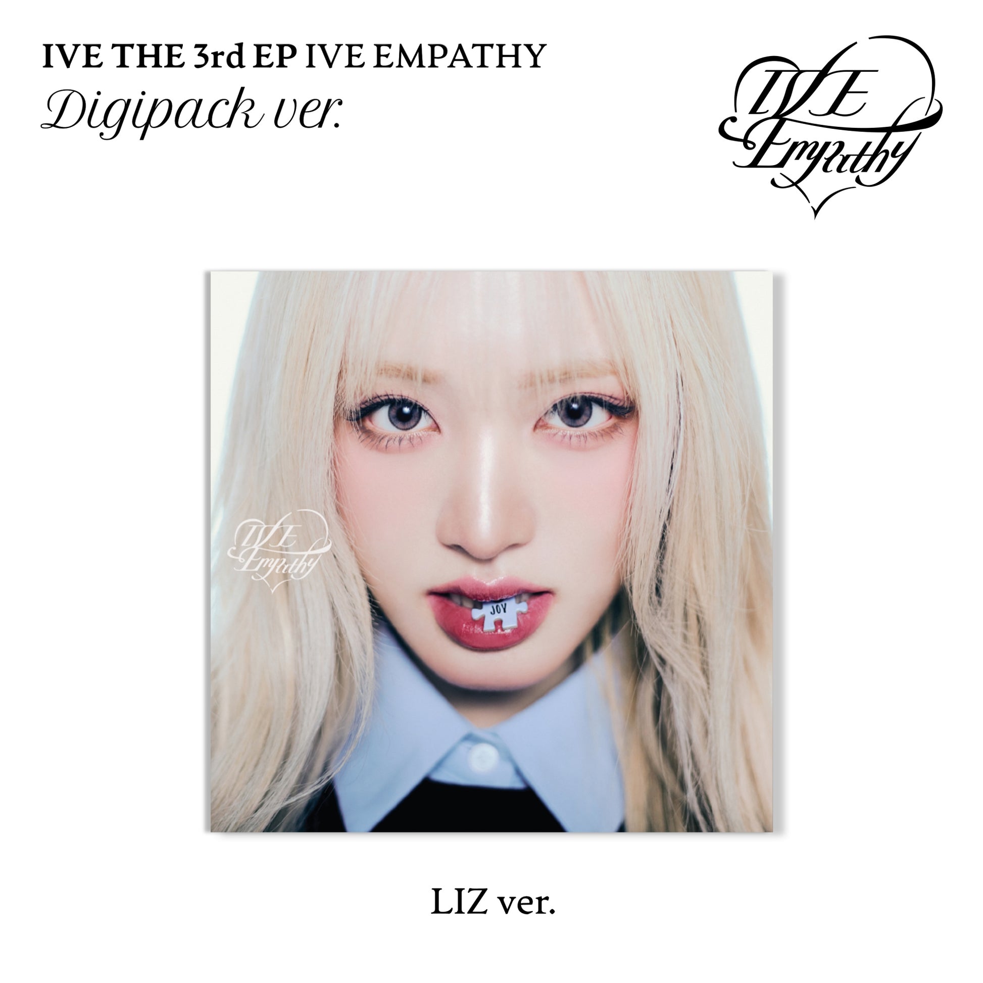 IVE 3rd EP Album IVE EMPATHY DIGIPACK VER. (LIZ VER.) with Photobook, CD-R, Photocard, Mini folded poster.