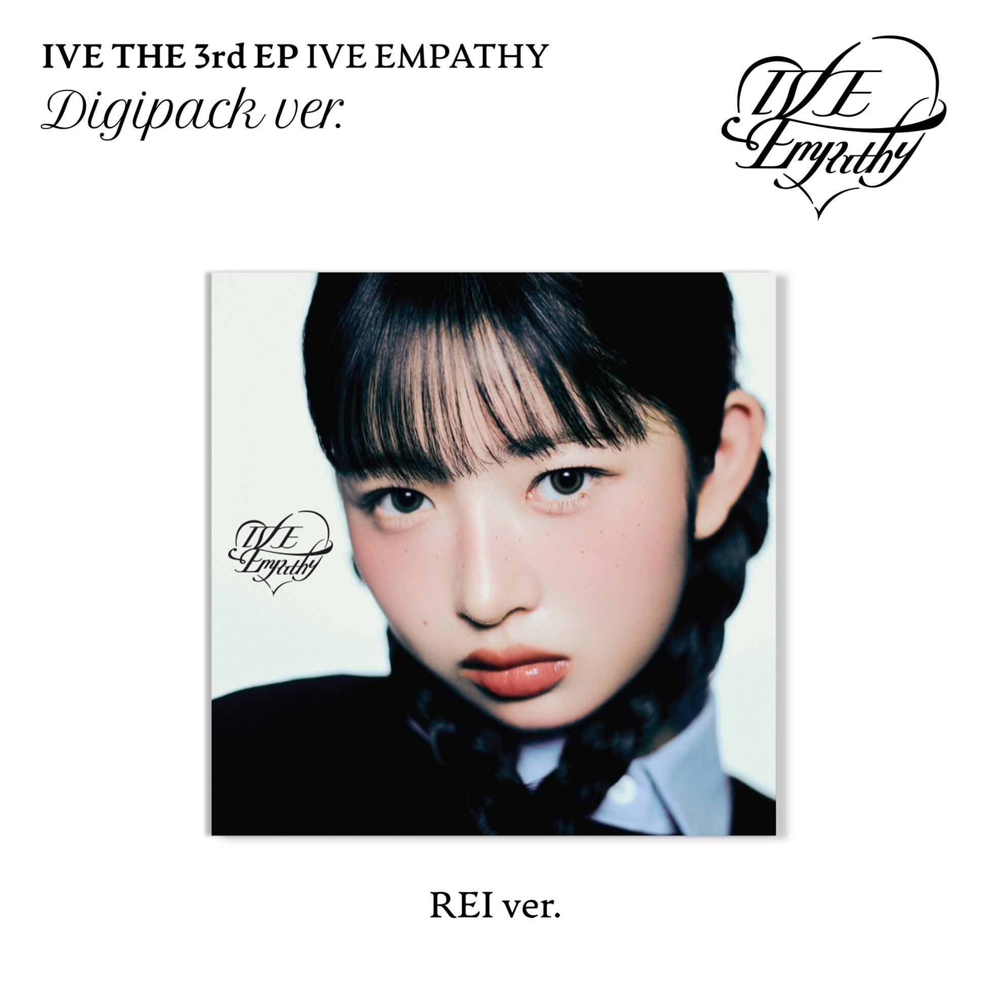 IVE 3rd EP Album IVE EMPATHY DIGIPACK VER. (REI VER.) with Photobook, CD-R, Photocard, Mini folded poster.